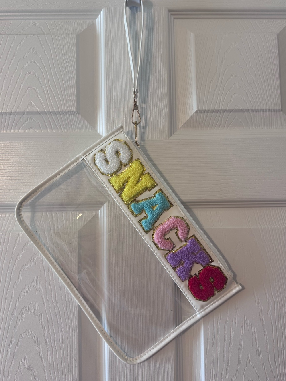 Oversized “SNACKS” Wristlet